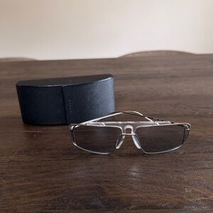 PRADA SPR 50V silver Rectangular Sunglasses